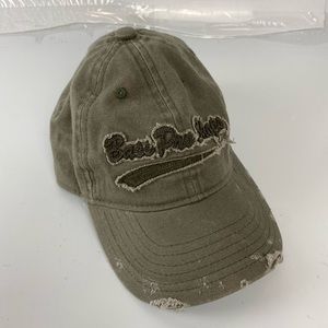 Bass Pro Shops Distressed Youth Brown Tan Adjustable Snapback Cap Hat